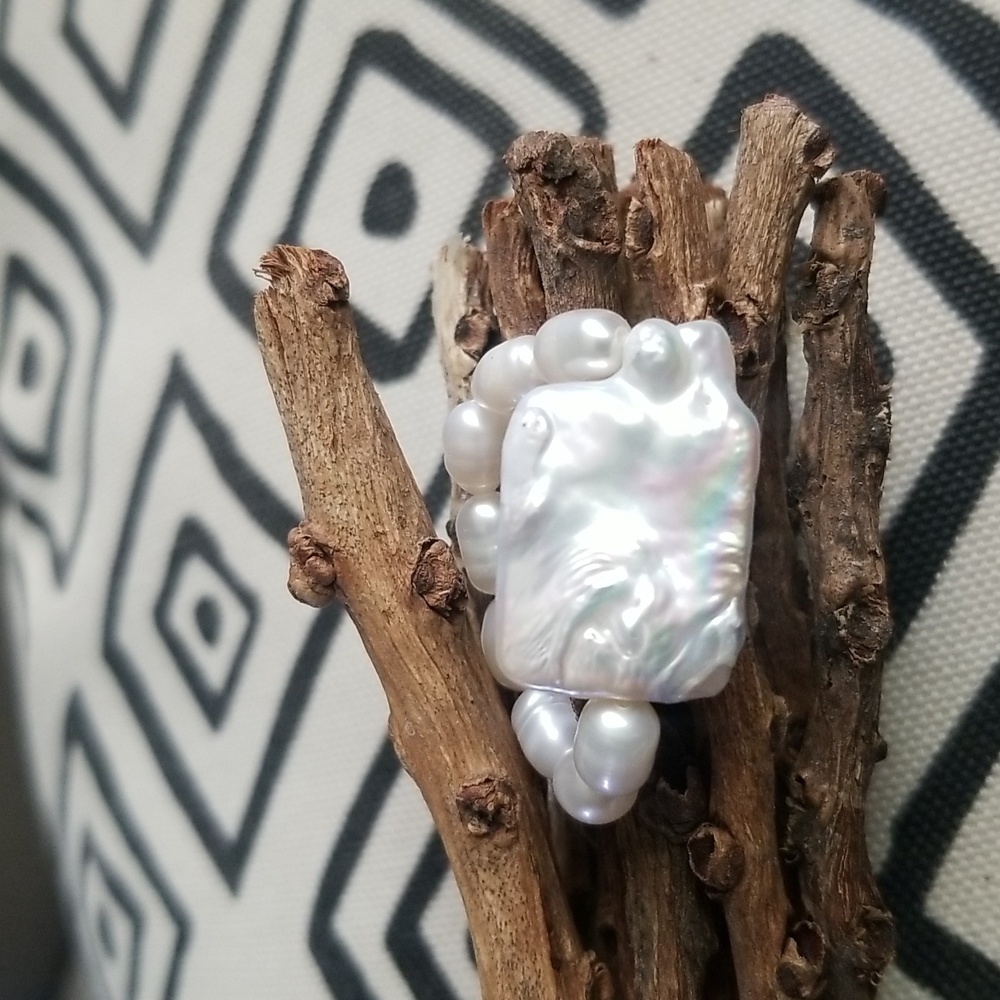 Natural Pearl Ring - Picture 2 of 10